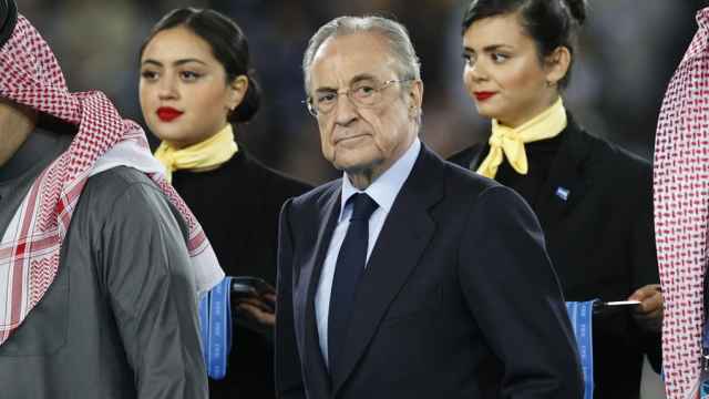 Florentino Pérez, durante la entrega de trofeos del Mundial de Clubes de la FIFA