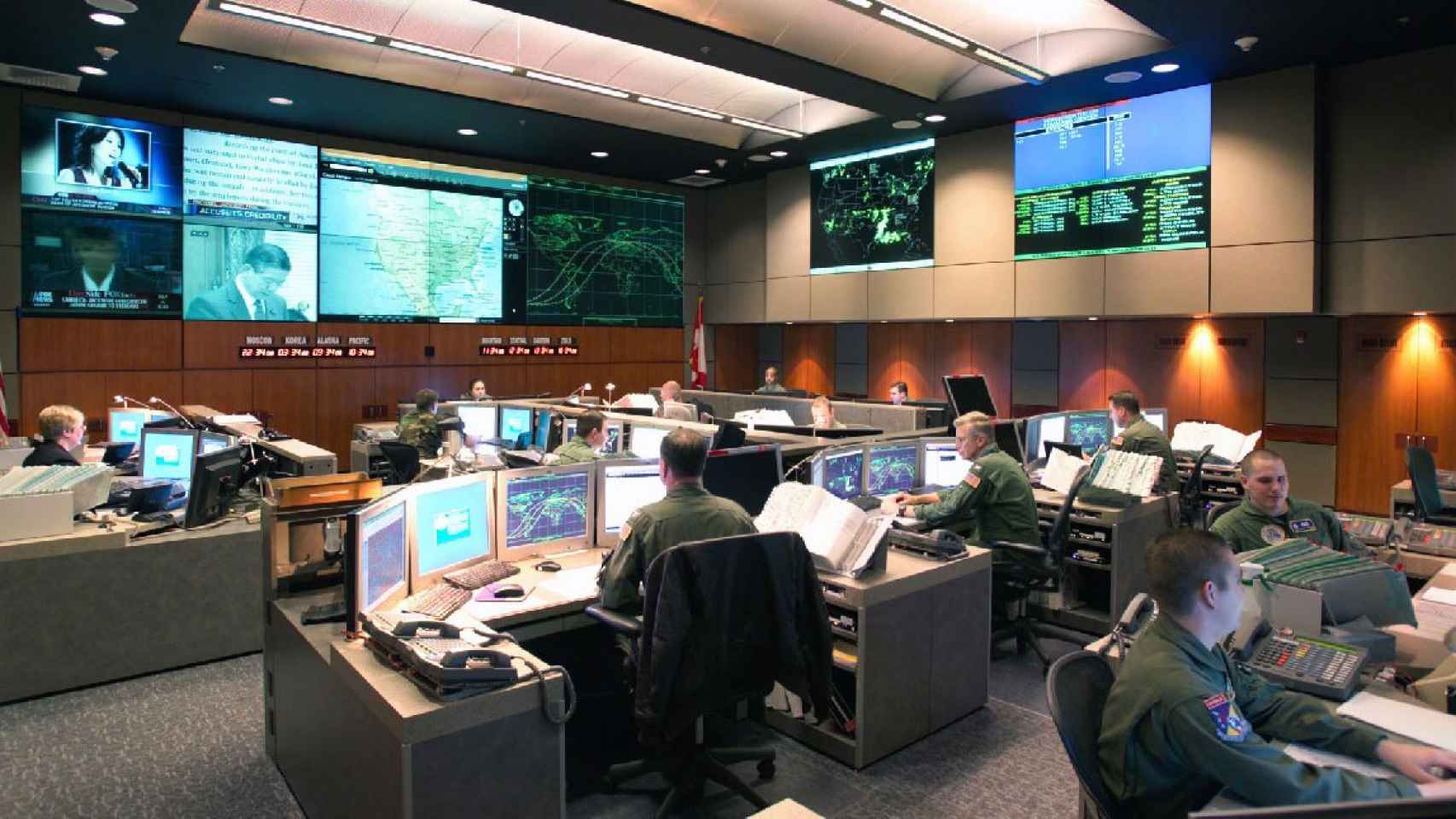 Centro de mandos de NORAD en el búnker de la montaña Cheyenne
