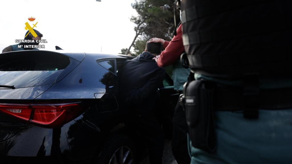 El detenido por la Guardia Civil de Alicante.