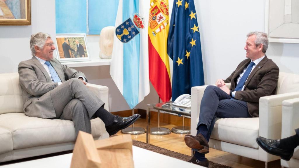Alfonso Rueda y el embajador de Portugal.