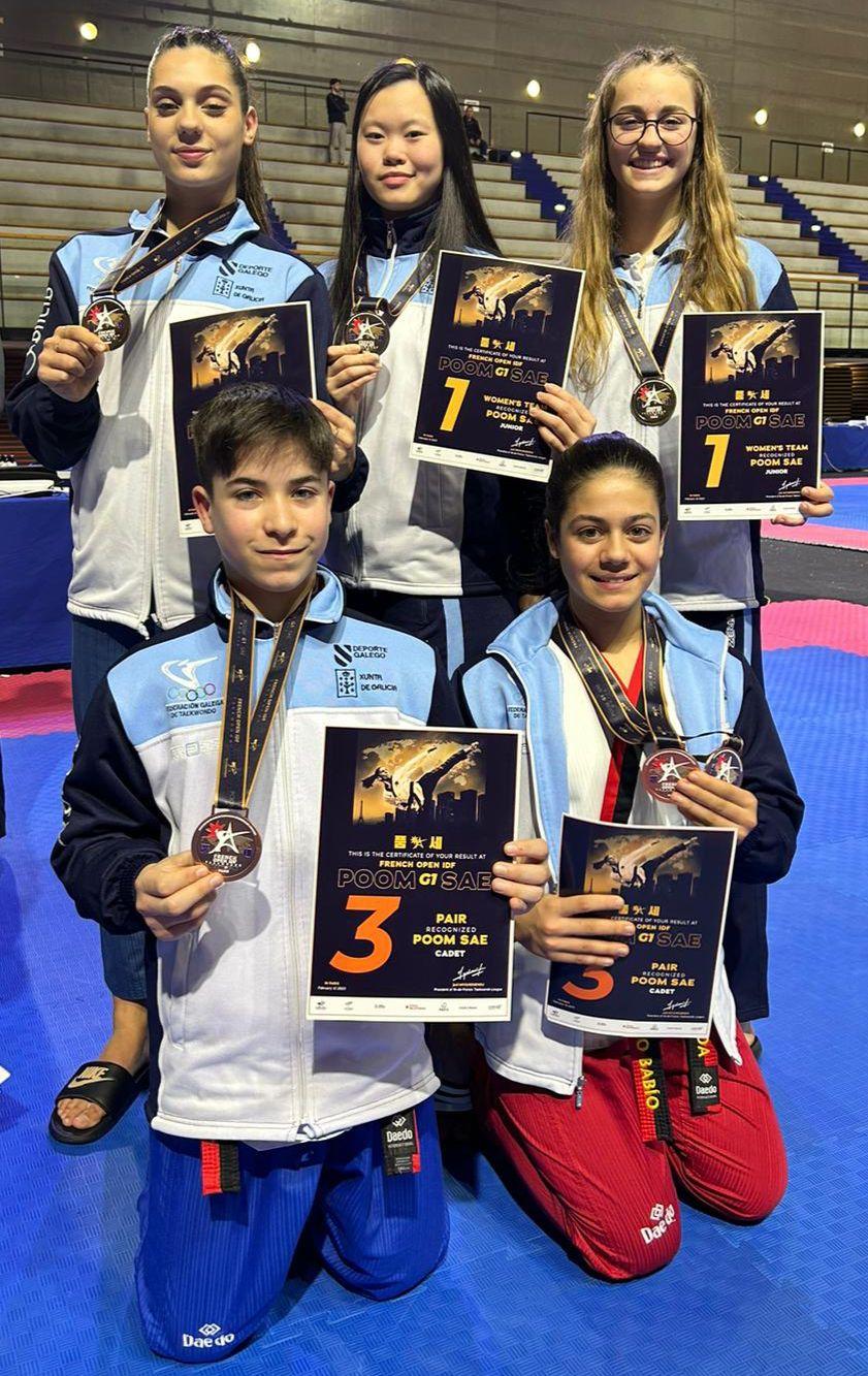 Los medallistas del Club Taekwondo Sada (Foto: Cedida)