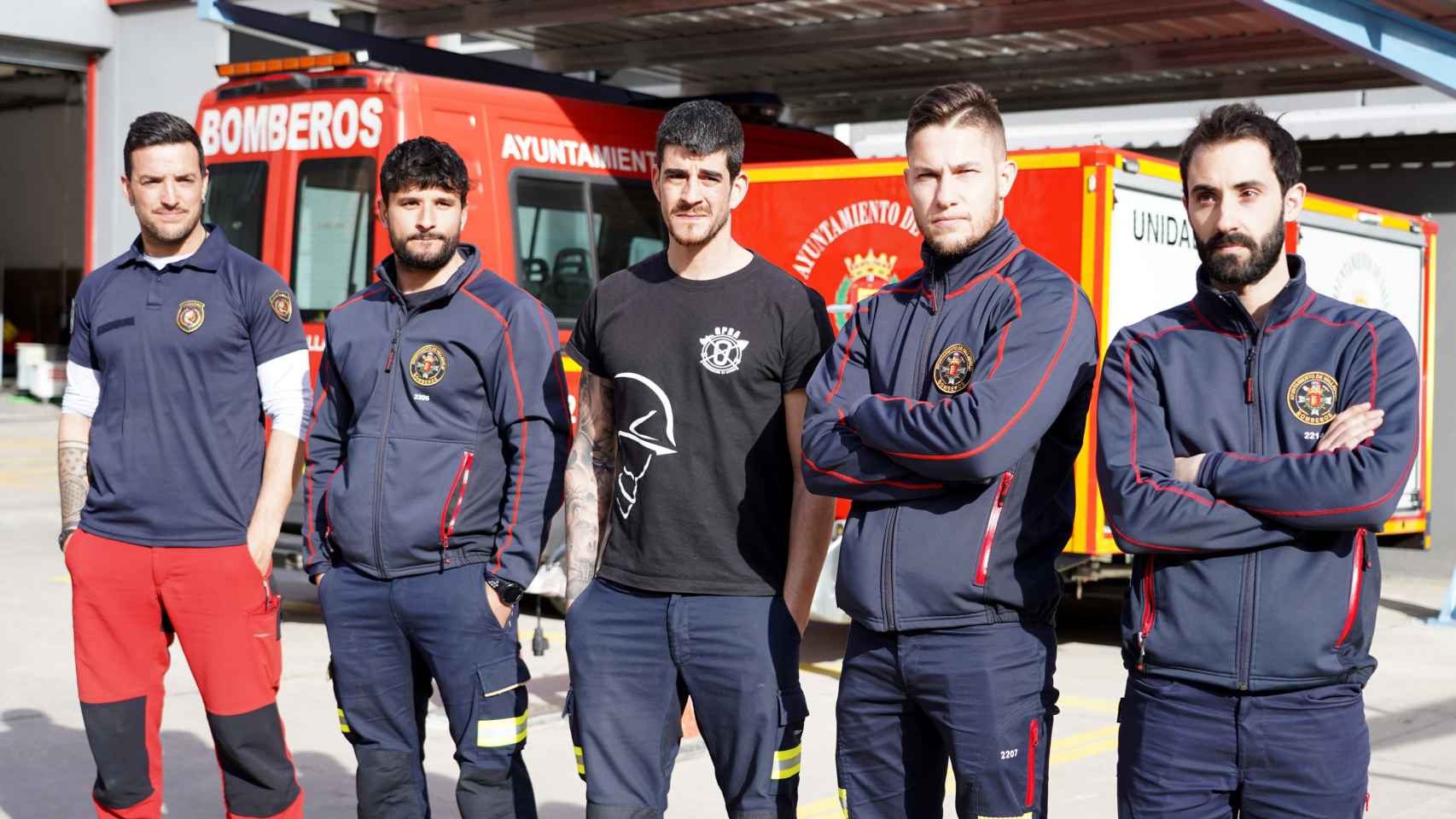 Los bomberos del Ayuntamiento de Valladolid que han acudido al terremoto de Turquía