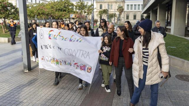 Andaina contra el vandalismo en A Coruña.