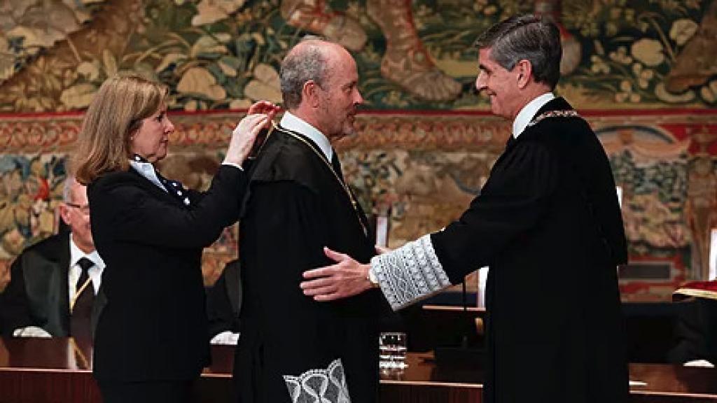 Juan Carlos Campo en su toma de posesión en el Tribunal Constitucional el pasado 9 de enero.
