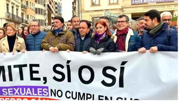 Una protesta reciente del PP de Alicante contra la polémica ley.