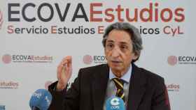 El director del ECOVA, Juan Carlos de Margarida, durante la presentación del informe, este miércoles.