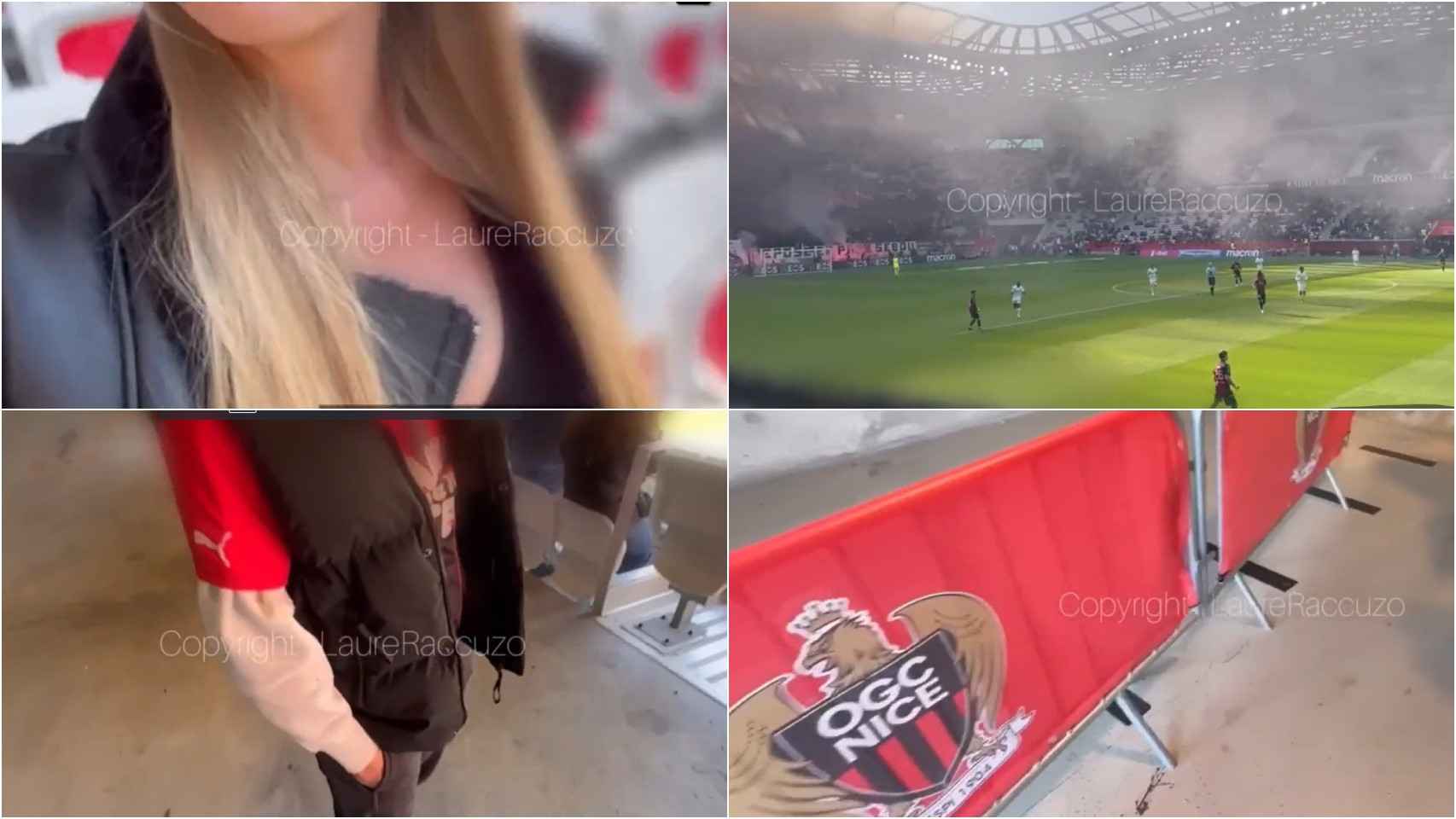 Capturas del vídeo porno en el estadio