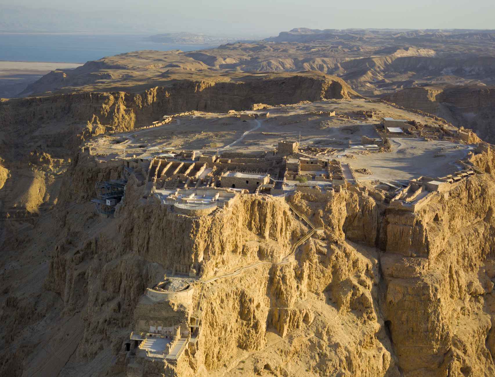 Imagen del yacimiento de Masada.