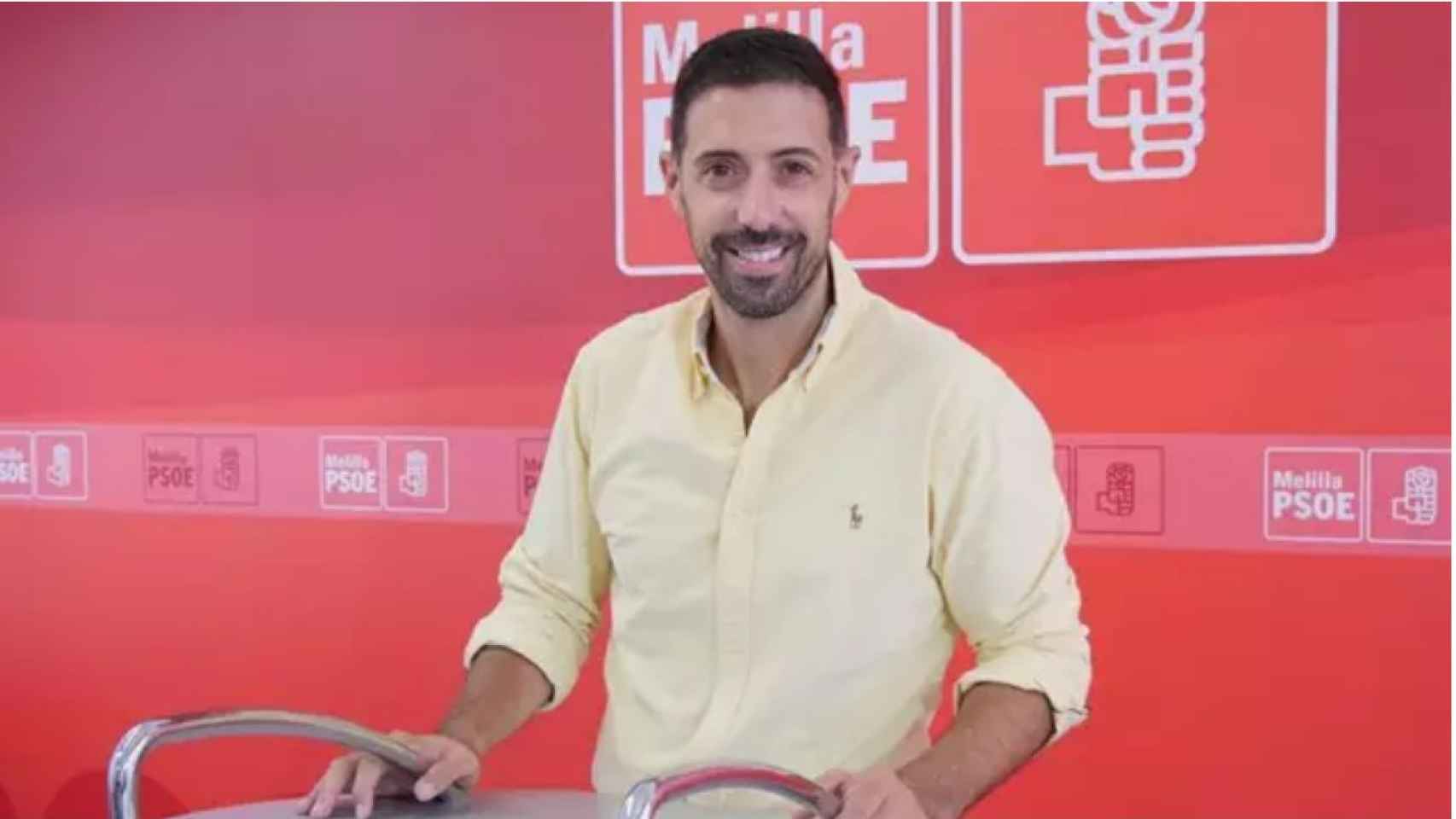 El gerente de TV Melilla y candidato del PSOE Yeray Díaz.