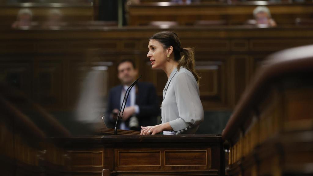 La ministra de Igualdad, Irene Montero, en el pleno del Congreso este jueves.