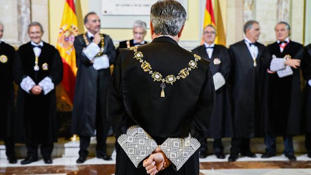 La Sala de Gobierno del Tribunal Supremo espera la llegada del Rey, en una imagen de archivo./