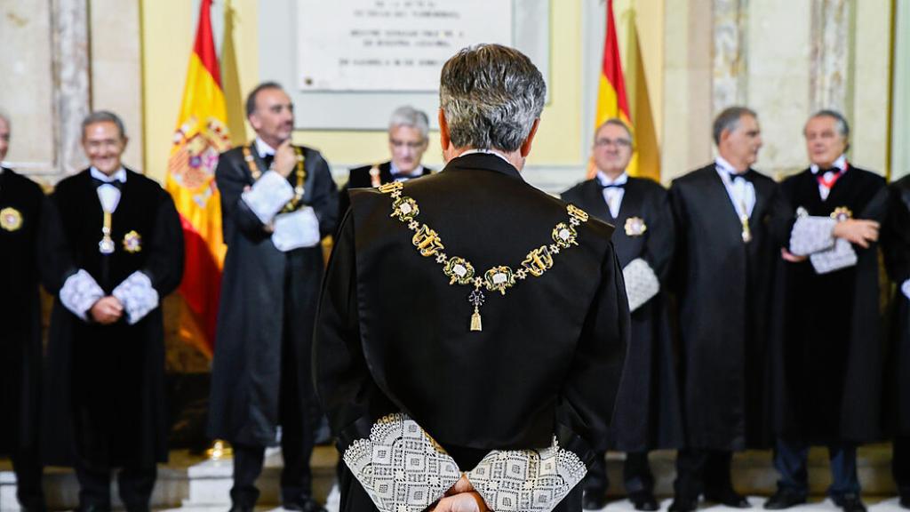 La Sala de Gobierno del Tribunal Supremo espera la llegada del Rey, en una imagen de archivo./