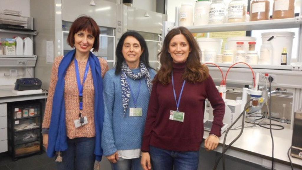 Parte del equipo de investigación (de izquierda a derecha): Teresa Sanz, Ana Salvador y María Espert .