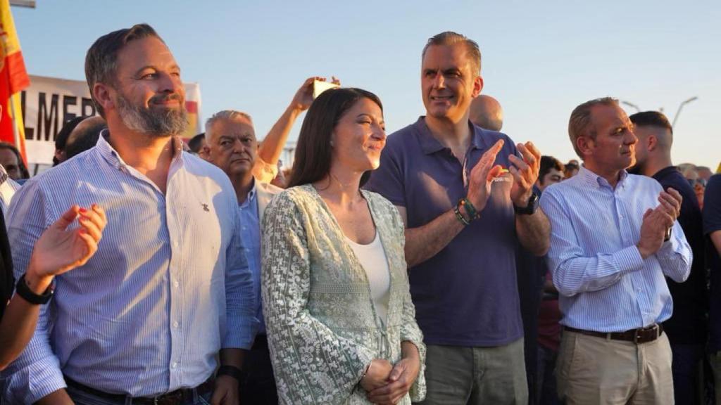 Santiago Abascal, Macarena Olona, Javier Ortega Smith y Tomás Fernández.