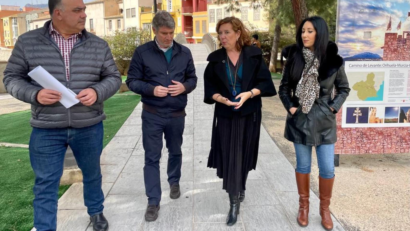 La coordinadora del PP en Alicante, María Gómez en Orihuela.