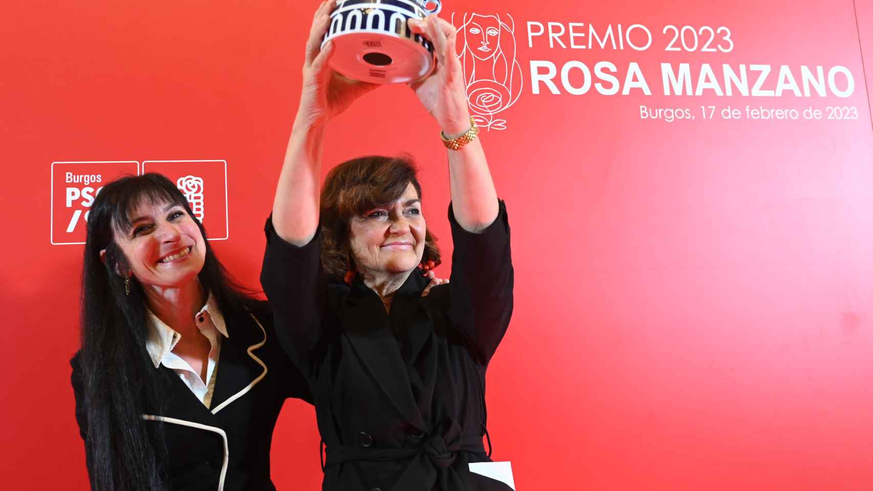La ex vicepresidenta del Gobierno Carmen Calvo, recibe el Premio ‘Rosa Manzano por la igualdad’ 2023