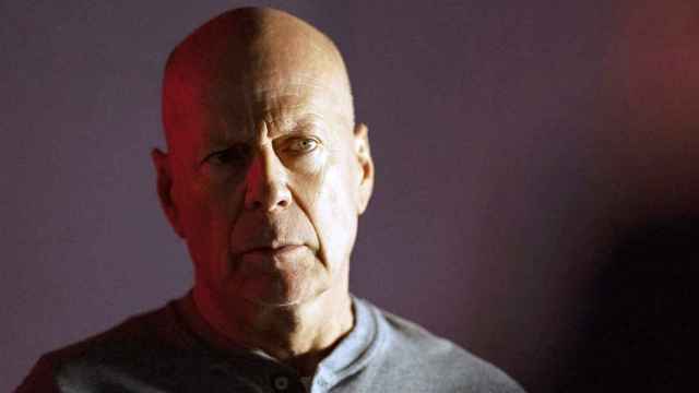 Bruce Willis, durante el rodaje de una película.