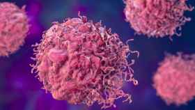 Ilustración 3D de células cancerígenas. iStock