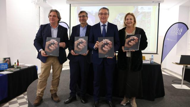 Un momento de la presentación del libro sobre el aceite de oliva de Málaga.