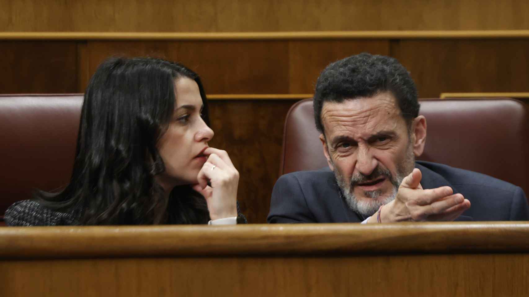 Inés Arrimadas y Edmundo Bal en el Congreso de los Diputados.