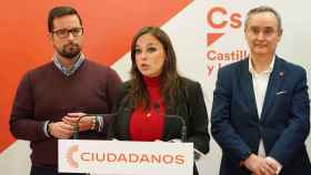 La presidenta de Ciudadanos Castilla y León, Gemma Villarroel, ofrece una rueda de prensa para presentar la nueva ejecutiva autonómica, así como las nuevas líneas para la cita electoral de mayo.