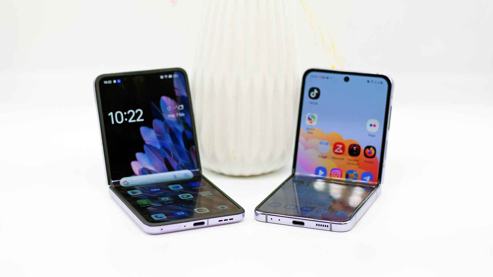 Comparativa de dos móviles plegables: OPPO Find N2 Flip vs Samsung Galaxy Z Flip 4