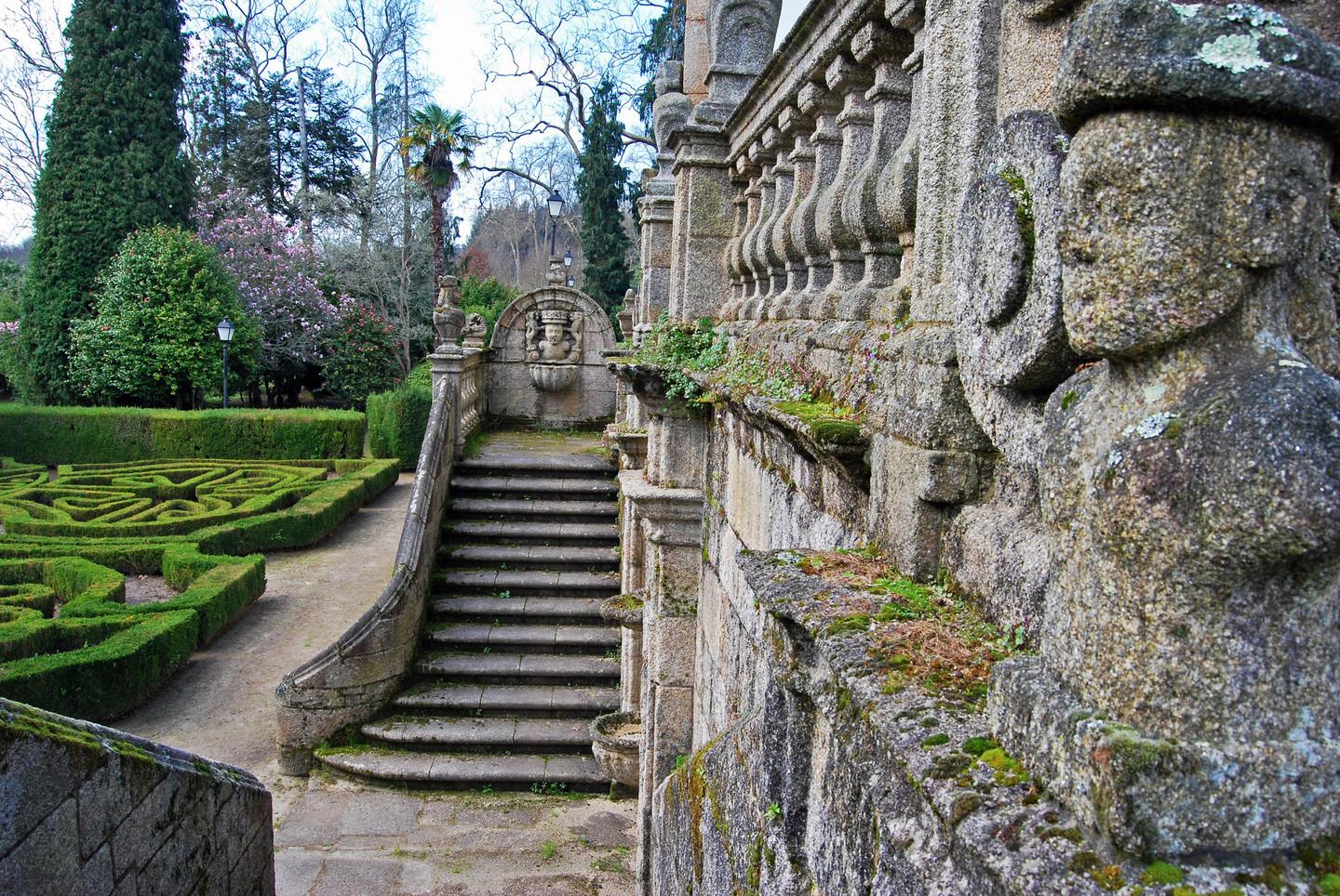 Escaleras del Pazo de Mariñán (Foto: Turismo de Galicia)