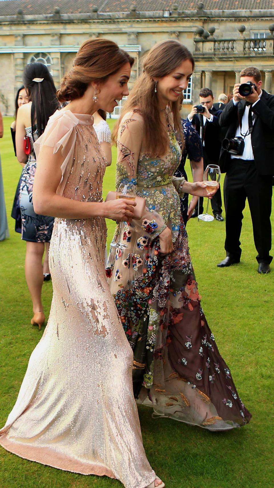 Kate Middleton junto a su entonces mejor amiga, Rose Hanbury.