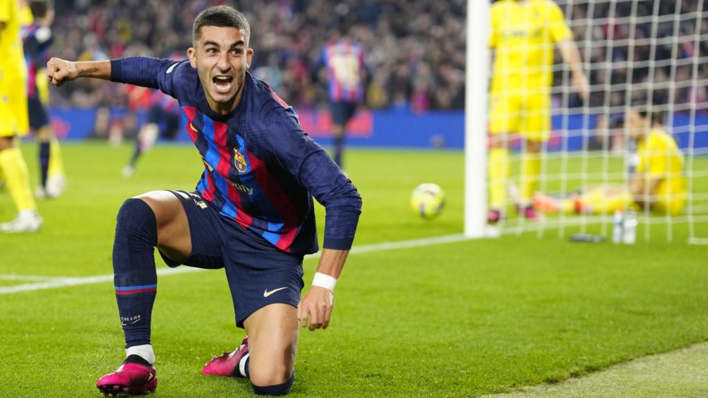 Ferran celebra un gol ante el Cádiz.