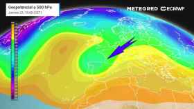 El desplome de bajas presiones y aire frío que afectará a España a mediados de semana. Meteored.