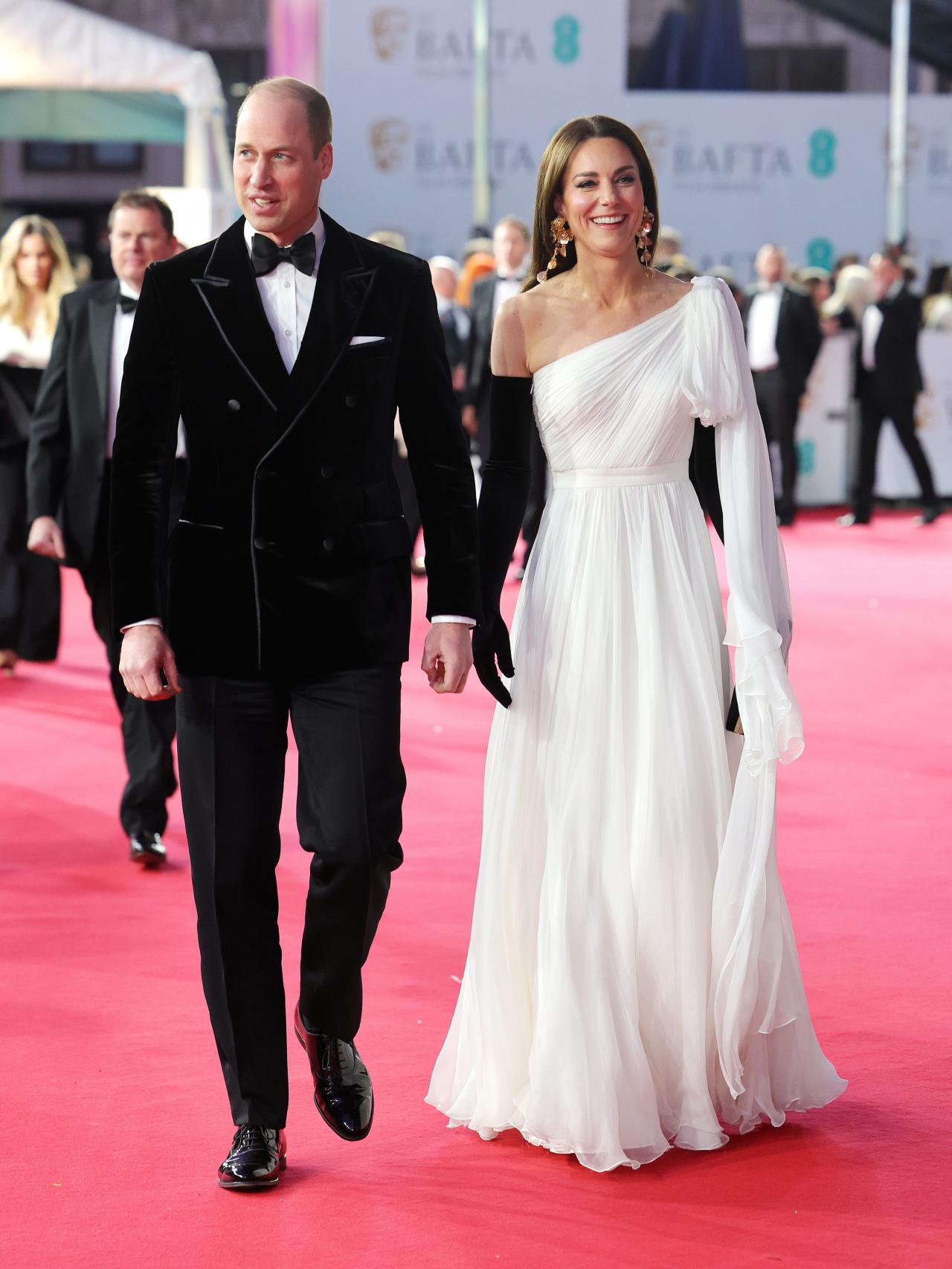 El príncipe Guillermo y Kate Middleton, en los Premios BAFTA.