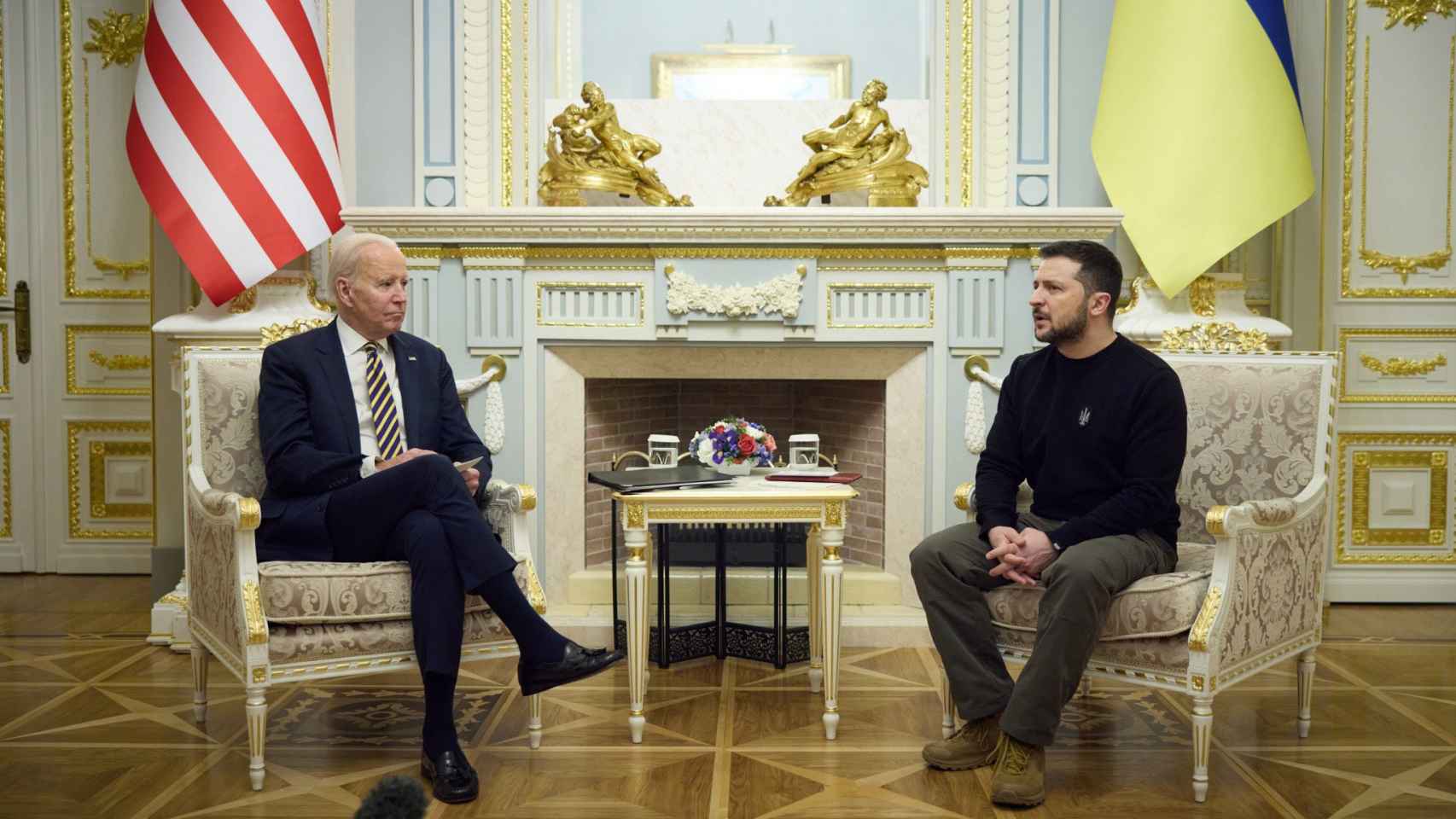 La visita sorpresa de Joe Biden a Kiev, en imágenes