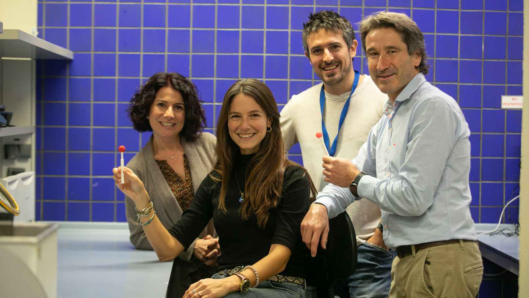 Cofundadores Lorena Toda, Diana Ballart, Albert Valeta (CTO) y Roger García  (izq a dch)