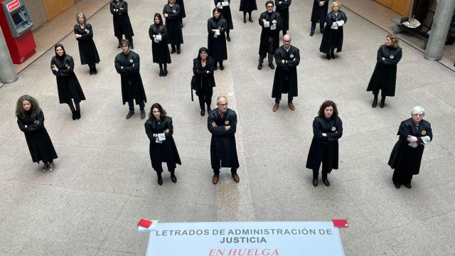 Letrados de justicia en huelga.