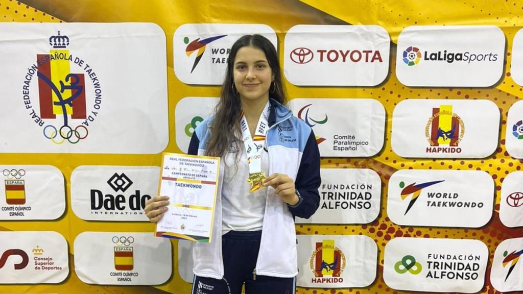 La taekwondista Helena García, de A Coruña, se proclama Campeona de España en absoluta
