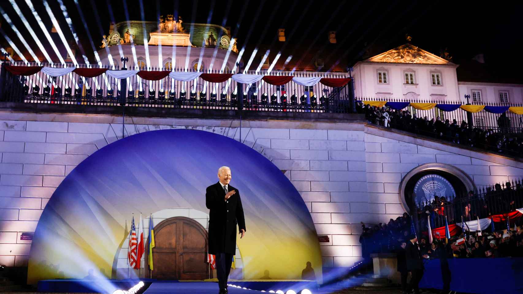 Joe Biden durante su discurso en Varsovia.