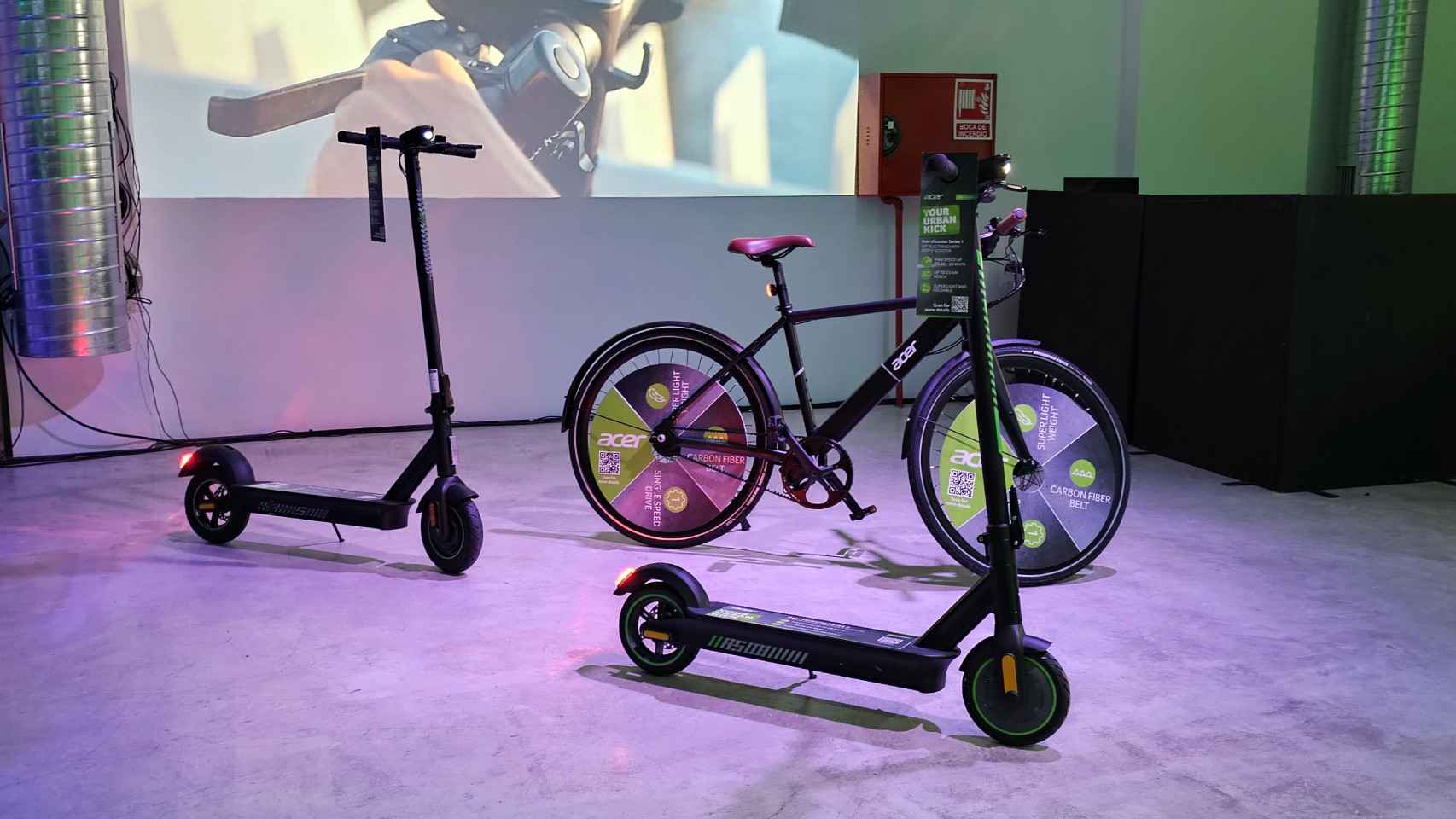 Los nuevos patinetes eléctricos de la serie EA eScooters de Acer.