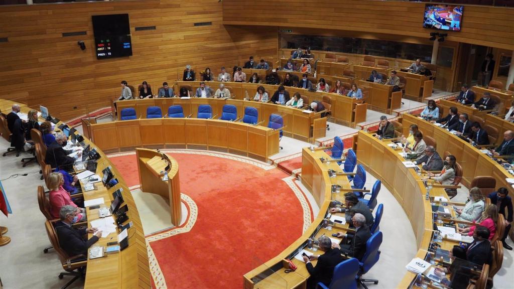 Sesión del Parlamento de Galicia.