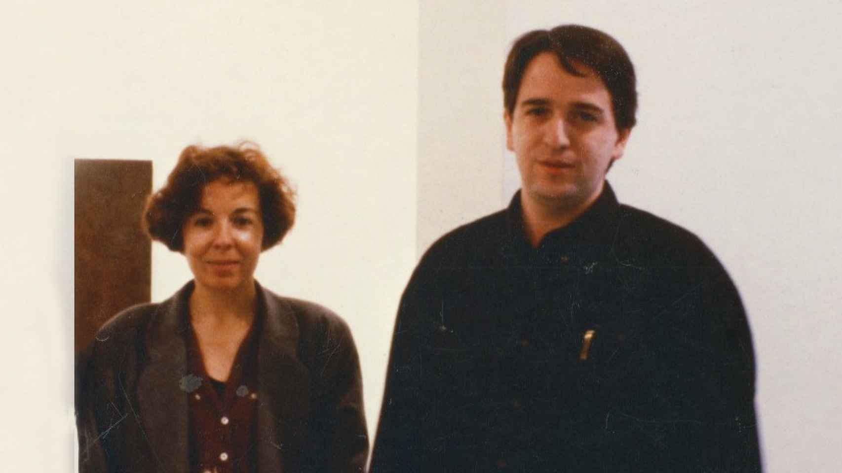 Elba Benítez e Ignasi Aballí, en 1990. Foto: Galería Elba Benítez
