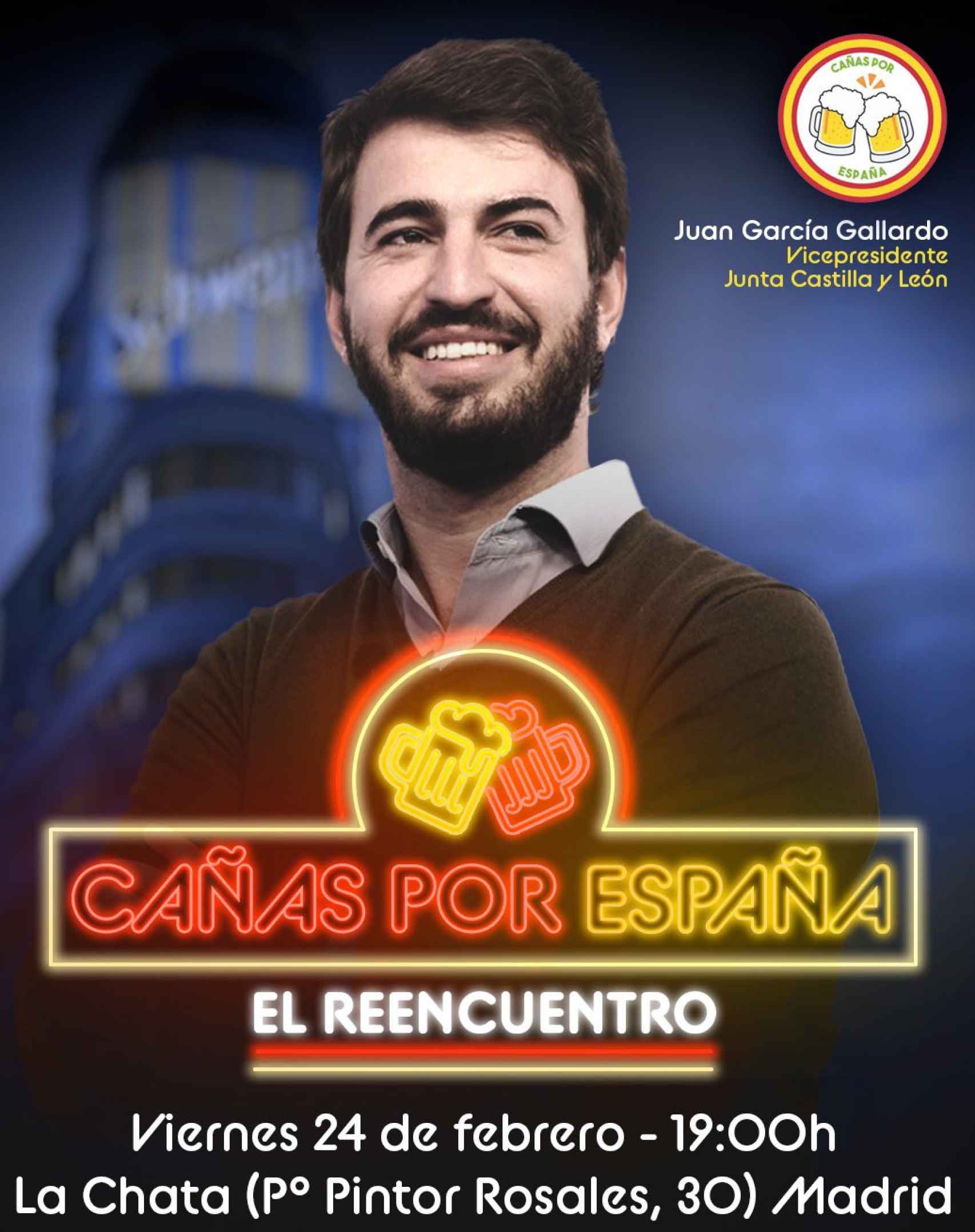 Juan García-Gallardo participará en el encuentro de 'Cañas por España'.