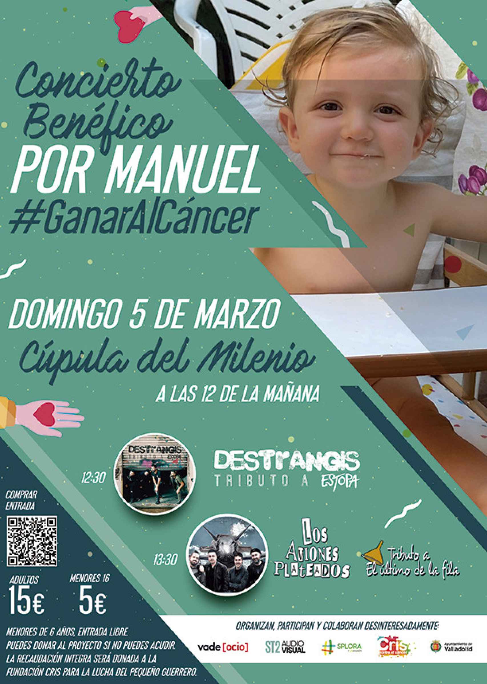 Cartel del concierto benéfico en favor de Manuel