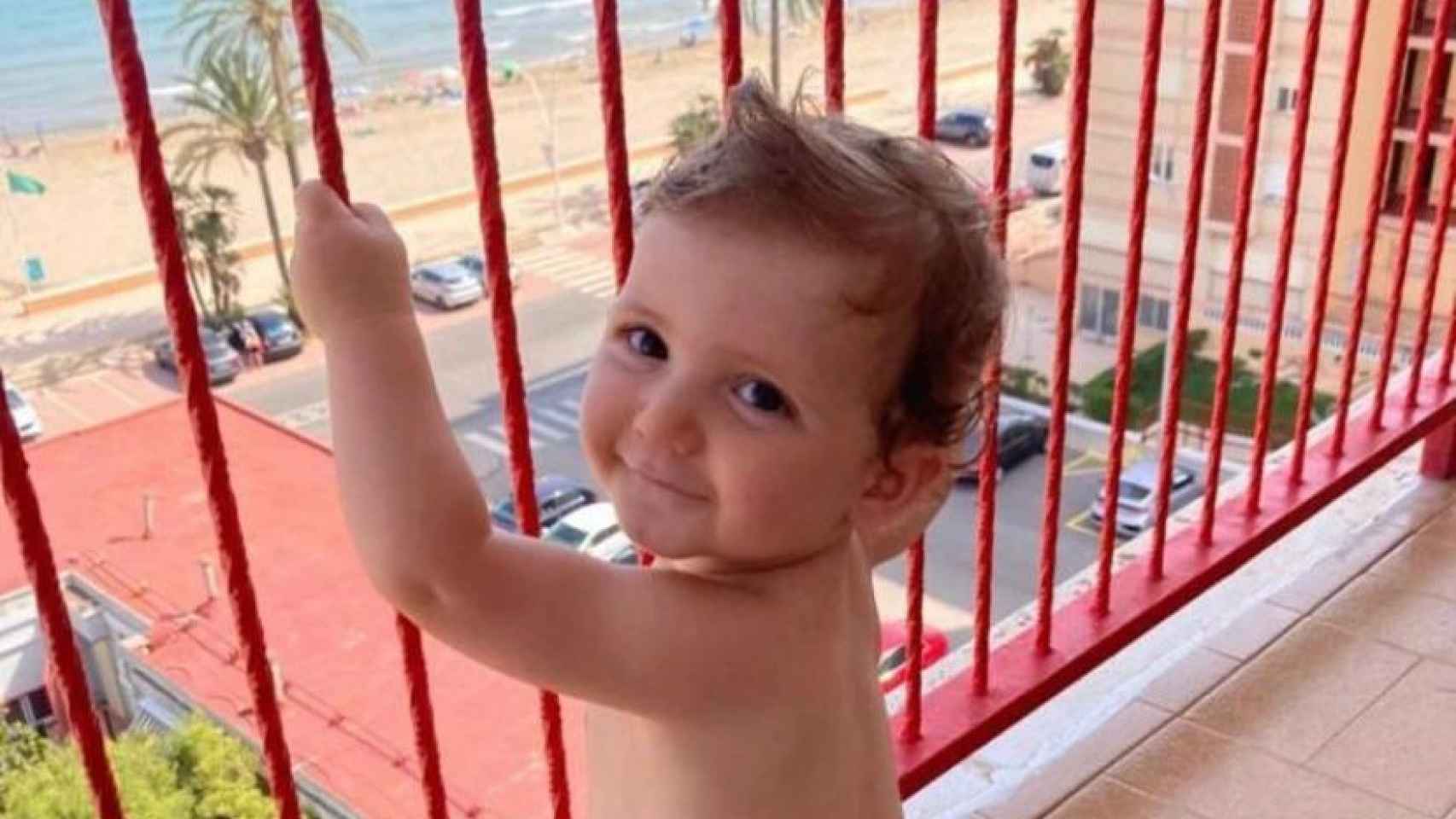 El pequeño Manuel, el vallisoletano de 17 meses que padece un rabdoide.