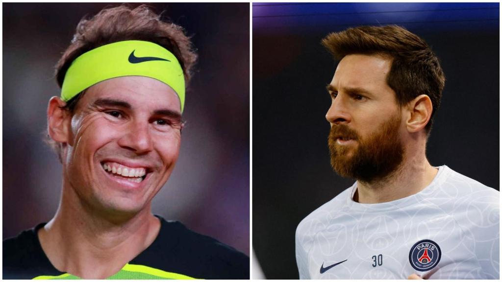 Rafa Nadal y Leo Messi, en un montaje.