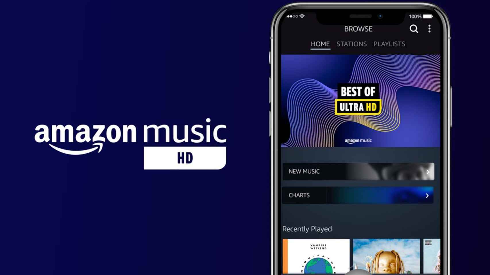 Amazon Music es una de las alternativas para sonido en alta definición