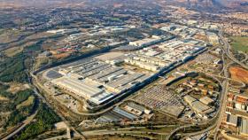 Vista aérea de la fábrica de Seat en Martorell. EE