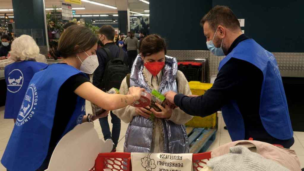 Imagen de una recogida de alimentos anterior.