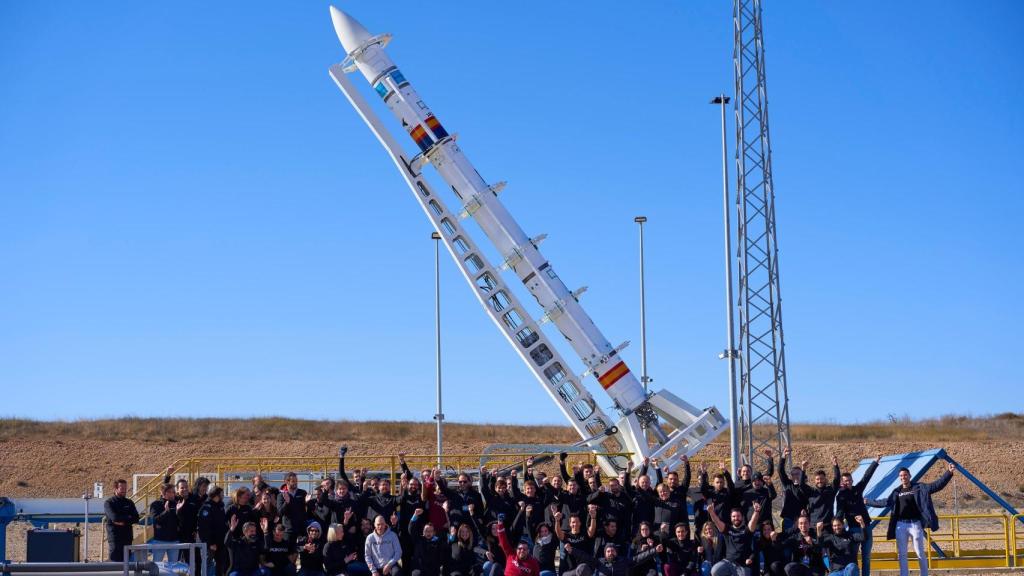 Cohete MIURA 1 en Teruel, donde se realizaron las pruebas de encendido