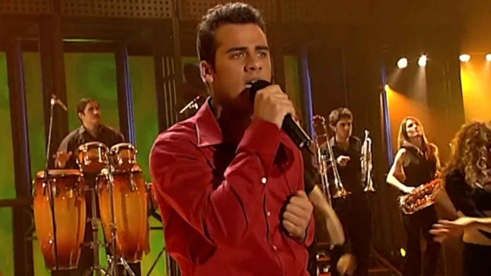 Ramón del Castillo durante una de sus actuaciones en el programa 'Operación Triunfo'.