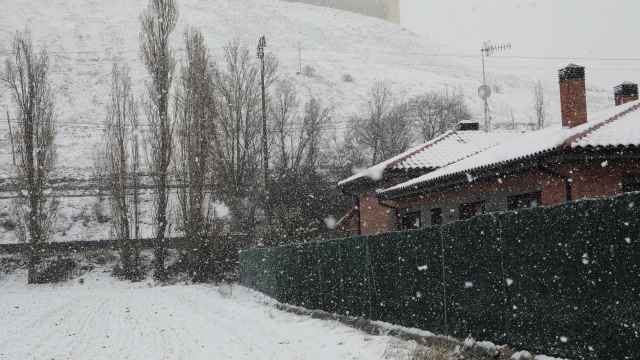 Nieve en la capital de Palencia