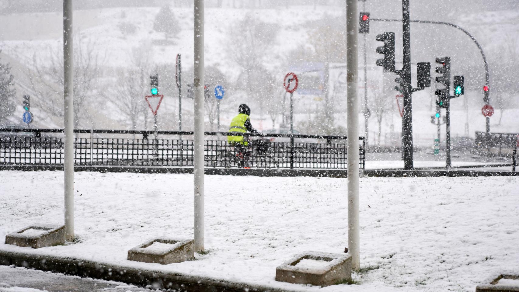 Nevada en Valladolid capital